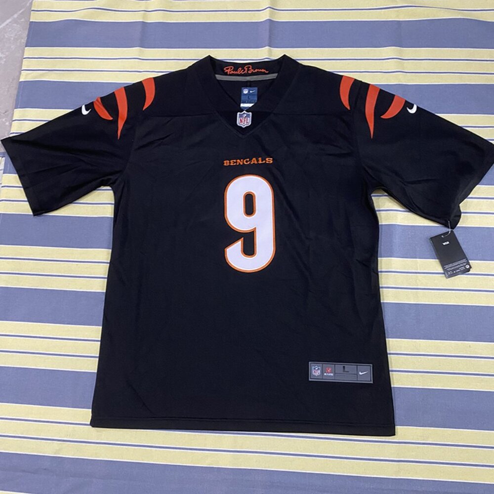 The New Black No. 9 Jersey Of The Nfl National Football League Cincinnati Bengal